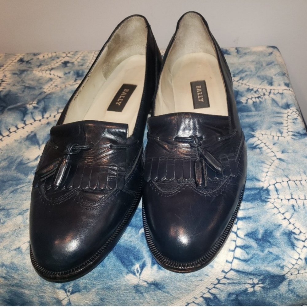 Bally women leather loafer size EU40